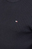 Megztinis GRID | Slim Fit Tommy Hilfiger tamsiai mėlyna