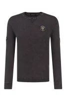 džemperis garment dye l.a. badged crew | regular fit Superdry grafito