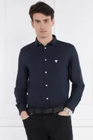 Lininė marškiniai | Regular Fit Guess Underwear tamsiai mėlyna
