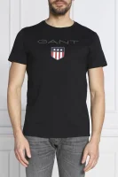 Marškinėliai SHIELD SS | Regular Fit Gant juoda