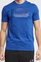 Marškinėliai | Slim Fit Armani Exchange mėlyna