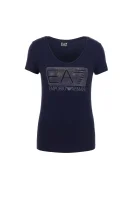 tėjiniai marškinėliai EA7 tamsiai mėlyna
