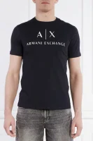 marškinėliai | slim fit Armani Exchange tamsiai mėlyna