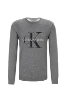 džemperis logo | regular fit CALVIN KLEIN JEANS pilka