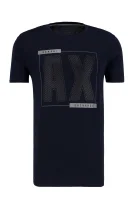 tėjiniai marškinėliai slim fit Armani Exchange tamsiai mėlyna