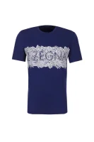 tėjiniai marškinėliai Z Zegna tamsiai mėlyna