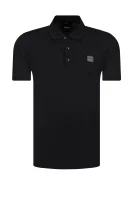 polo marškinėliai passenger | slim fit | pique BOSS ORANGE juoda