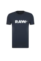tėjiniai marškinėliai broaf G- Star Raw tamsiai mėlyna