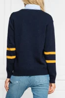 vilnonis megztinis walou | regular fit Tommy Hilfiger tamsiai mėlyna
