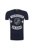 tėjiniai marškinėliai Versace Jeans tamsiai mėlyna