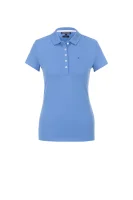 polo marškinėliai chiara | slim fit | pique Tommy Hilfiger mėlyna