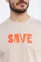 Marškinėliai BATU | Regular Fit Save The Duck smėlio