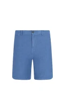 lniane šortai siman2-shorts-d | tapered BOSS ORANGE mėlyna