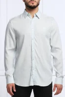 Marškiniai COLLINS | Regular Fit | su linu GUESS žydra