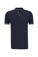 polo marškinėliai basic tipped | regular fit | pique Tommy Hilfiger tamsiai mėlyna