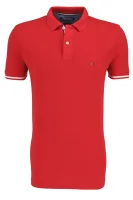 polo marškinėliai basic tipped | regular fit | pique Tommy Hilfiger raudona