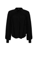 jedwabna marškiniai Elisabetta Franchi juoda