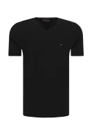marškinėliai core | slim fit | stretch Tommy Hilfiger juoda