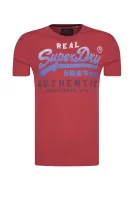 tėjiniai marškinėliai vintage authentic fade tee | slim fit Superdry raudona