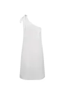 lniana suknelė Armani Exchange sidabro