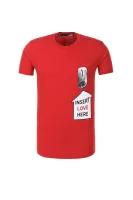 tėjiniai marškinėliai Love Moschino raudona