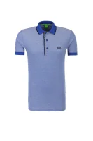 polo marškinėliai paule 4 | slim fit BOSS GREEN mėlyna