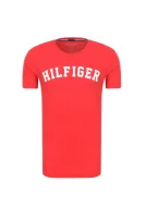 tėjiniai marškinėliai tee logo Tommy Hilfiger raudona