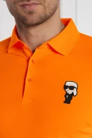 Polo marškinėliai marškinėliai marškinėliai | Regular Fit Karl Lagerfeld oranžinė