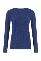 wełniany megztinis julianna | regular fit POLO RALPH LAUREN mėlyna
