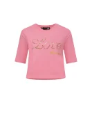 tėjiniai marškinėliai | loose fit Love Moschino rožinė