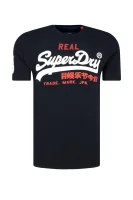 marškinėliai vintage logo tri | slim fit Superdry tamsiai mėlyna