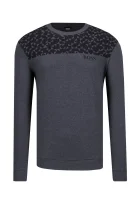 džemperis contemp | regular fit BOSS BLACK pilka
