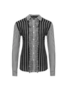 marškiniai | regular fit | su šilko priemaiša TWINSET juoda