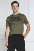 Marškinėliai | Regular Fit Armani Exchange chaki