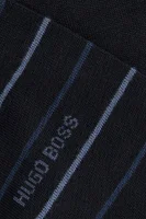 kojinės fine stripe 2-pack BOSS BLACK tamsiai mėlyna