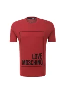 tėjiniai marškinėliai Love Moschino bordinė