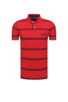 polo marškinėliai bar stripe | regular fit | pique Tommy Hilfiger raudona