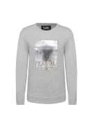 džemperis foil logo Karl Lagerfeld pilka