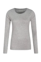 džemperis cotton crew neck | regular fit Tommy Hilfiger pilka