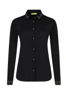 marškiniai popeline ribes | regular fit Versace Jeans juoda