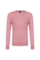 lniany megztinis kwasirol BOSS ORANGE rožinė