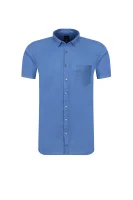 lniana marškiniai cattitude | slim fit BOSS ORANGE mėlyna