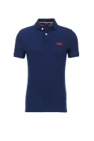 polo marškinėliai classic pique Superdry tamsiai mėlyna