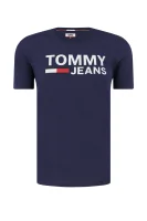 tėjiniai marškinėliai | regular fit Tommy Jeans tamsiai mėlyna
