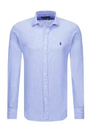 lniana marškiniai | slim fit POLO RALPH LAUREN mėlyna