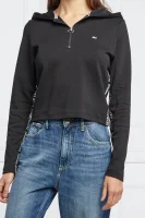 Džemperis | Cropped Fit Tommy Jeans juoda