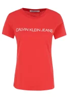 tėjiniai marškinėliai institutional logo | regular fit CALVIN KLEIN JEANS raudona