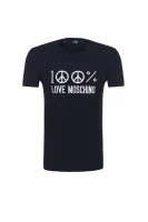 tėjiniai marškinėliai Love Moschino tamsiai mėlyna