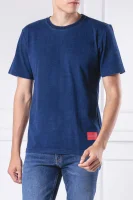 tėjiniai marškinėliai indigo | regular fit CALVIN KLEIN JEANS tamsiai mėlyna