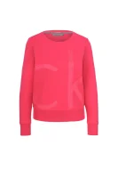 džemperis haqui logo CALVIN KLEIN JEANS rožinė